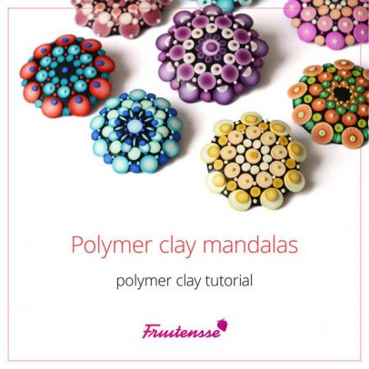 Polymer clay mandalas